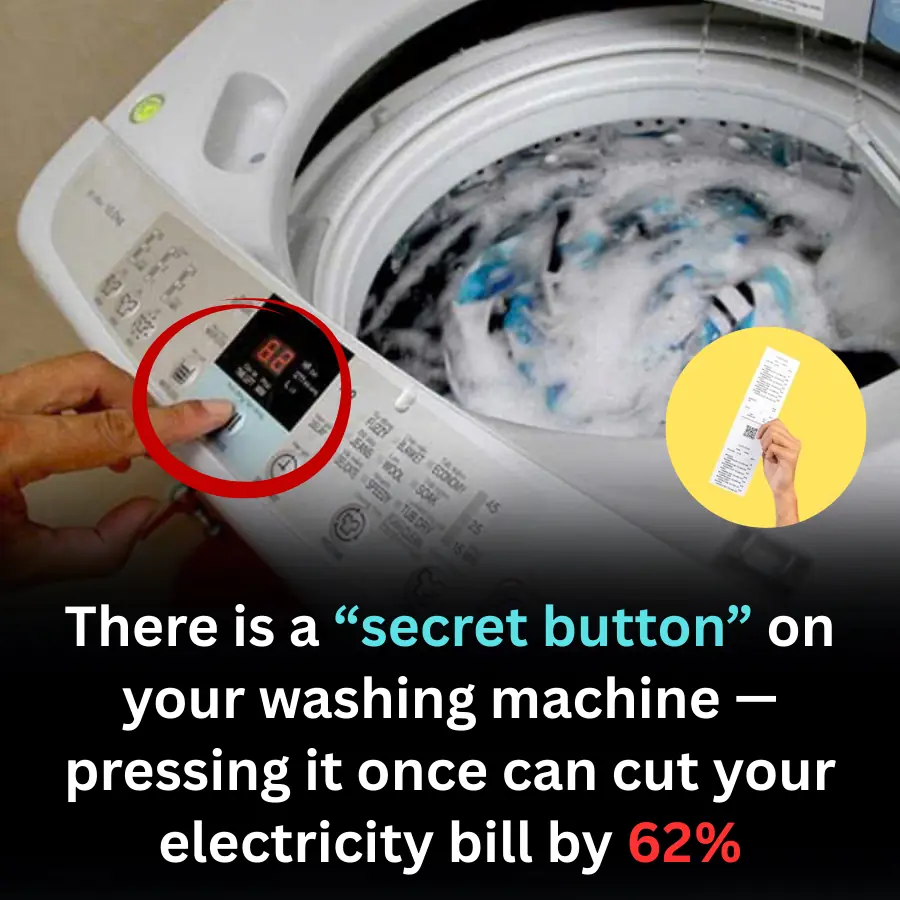 There is a “secret button” on your washing machine — pressing it once can cut your electricity bill by 62%