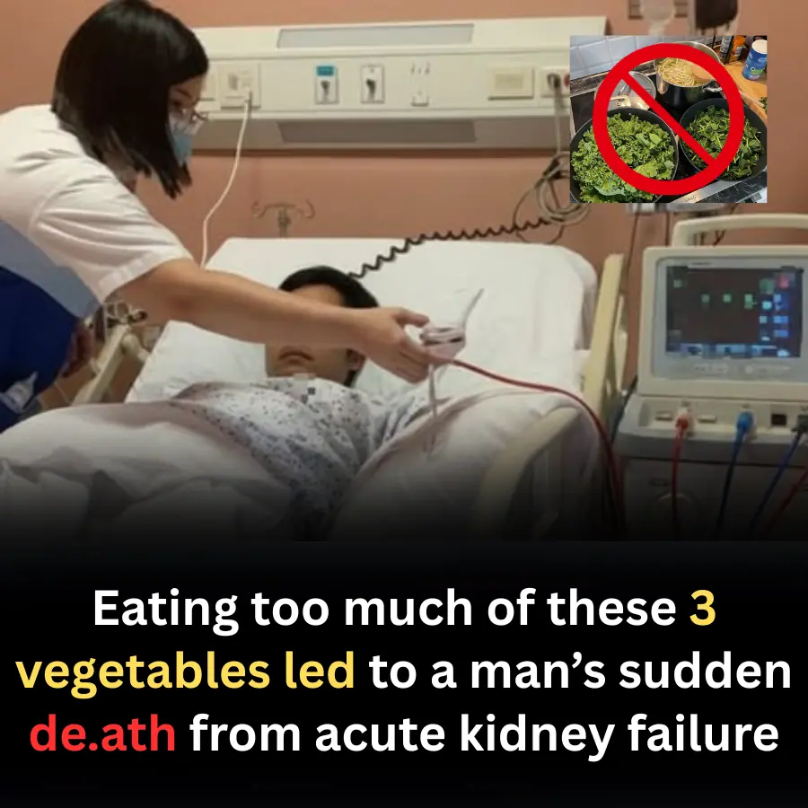 Overconsumption of Three Common Vegetables Linked to Man’s Sudden De.ath from Acute Kidney Failure
