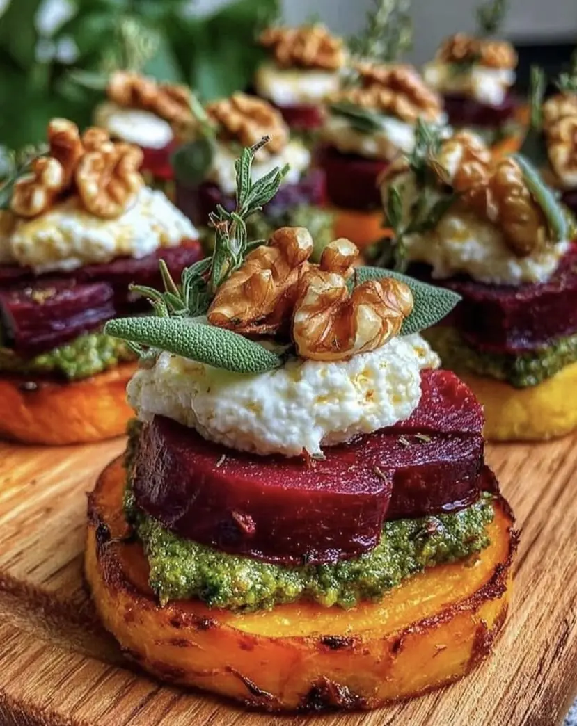 Roasted Sweet Potato Stacks