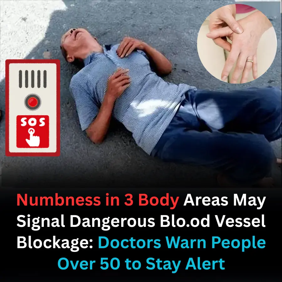 Numbness in 3 Body Areas May Signal Dangerous Blood Vessel Blockage: Doctors Warn People Over 50 to Stay Alert