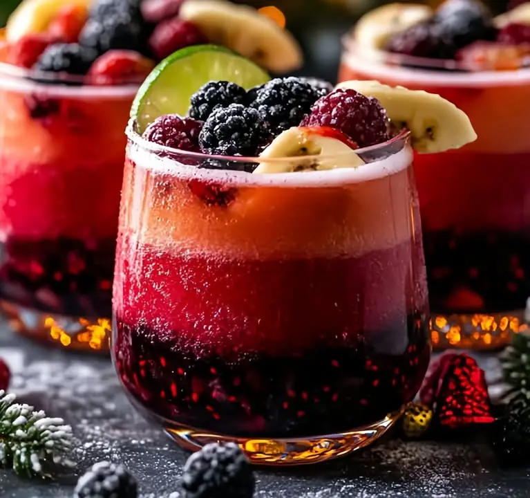 Tropical Berry Fizz Smoothie