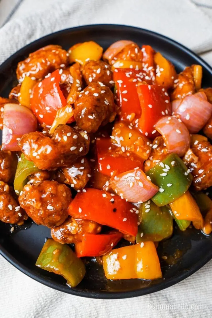 Sweet & Sour Chicken with Bell Peppers