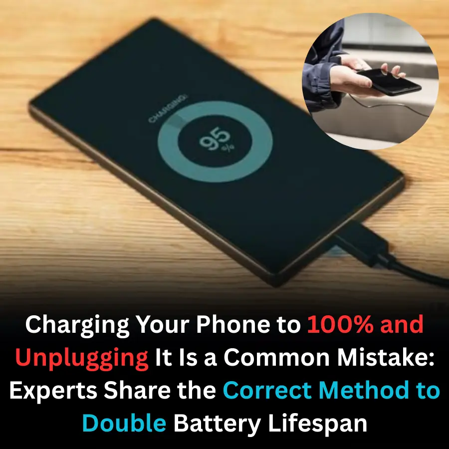 Charging Your Phone to 100% and Unplugging It Is a Common Mistake: Experts Share the Correct Method to Double Battery Lifespan