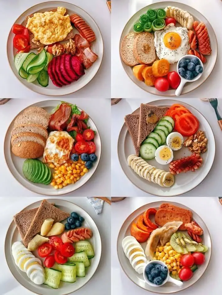 The delicious breakfast, easy to make at home