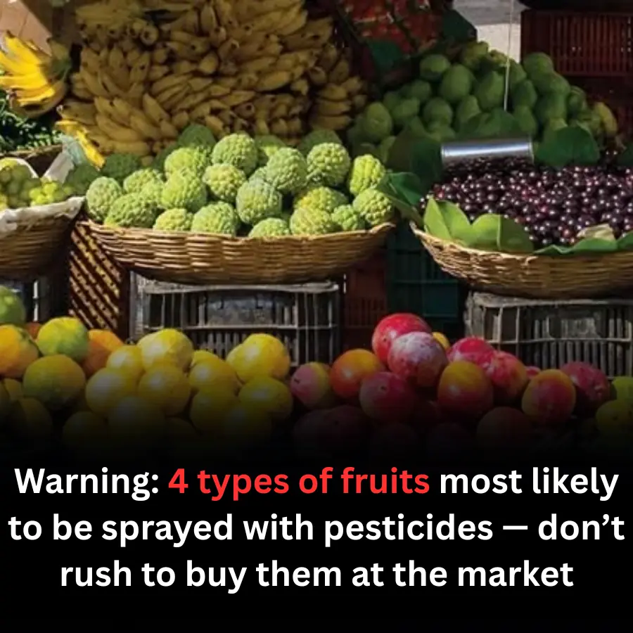 Experts Warn: 4 Fruits Most Commonly Sprayed With Pesticides — Shoppers Should Avoid Buying Them Hastily