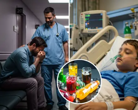 A 6-year-old boy diagnosed with late-stage canc3r, his father regrets after doctors reveal the cause linked to a popular type of beverage