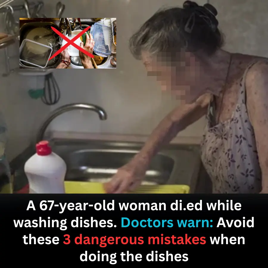 Woman Di.es While Washing Dishes: Doctors Urge Caution Over 3 Common Mistakes