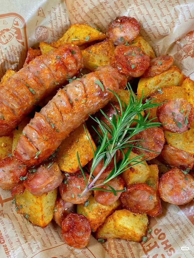 Oven-Baked Sausage, Shrimp & Roasted Vegetables