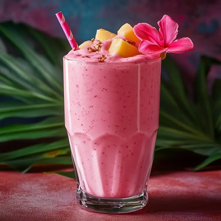 Flamingo Pink Tropical Smoothie