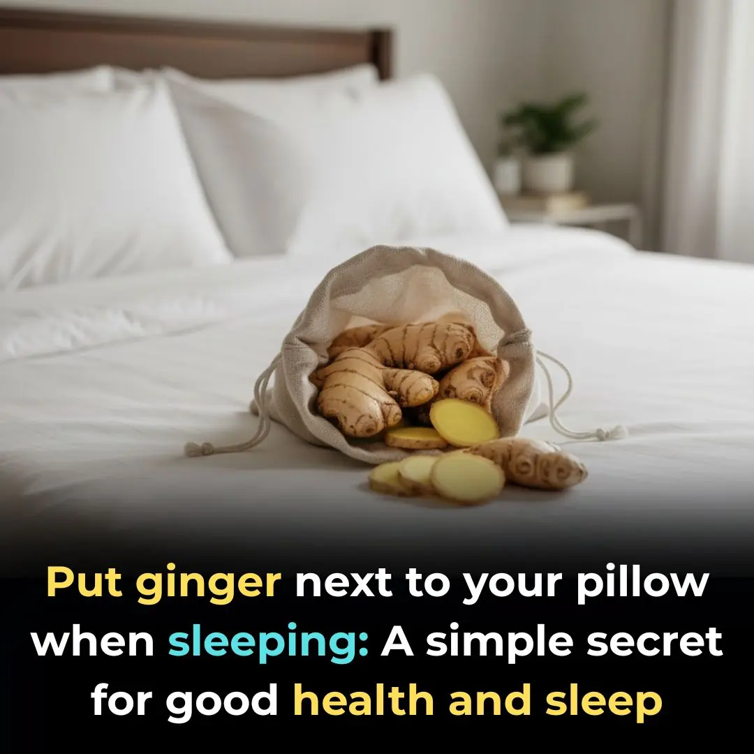 Put ginger next to your pillow when sleeping: A simple secret for good health and sleep