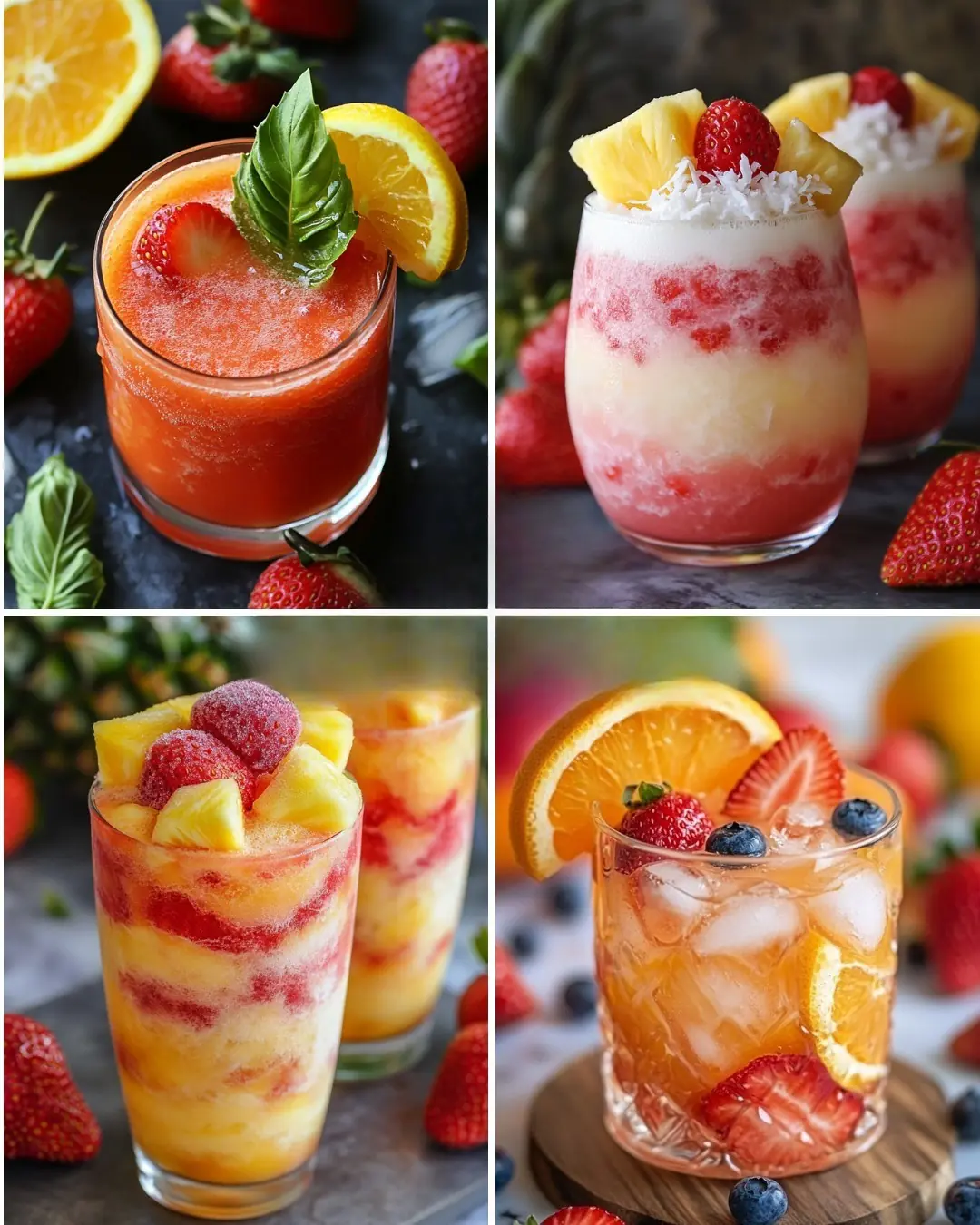 Strawberry Basil Citrus Juice (Blush Pink & Aromatic)