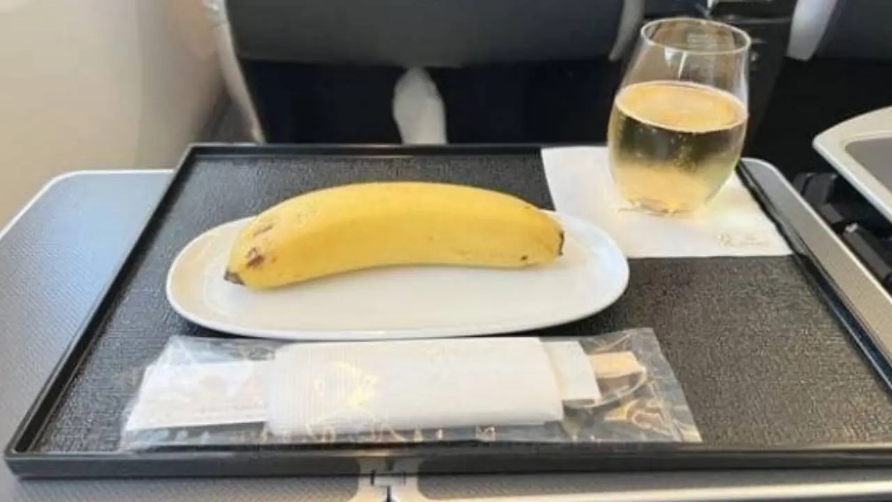 Why do many flight attendants bring a banana with them on flights?