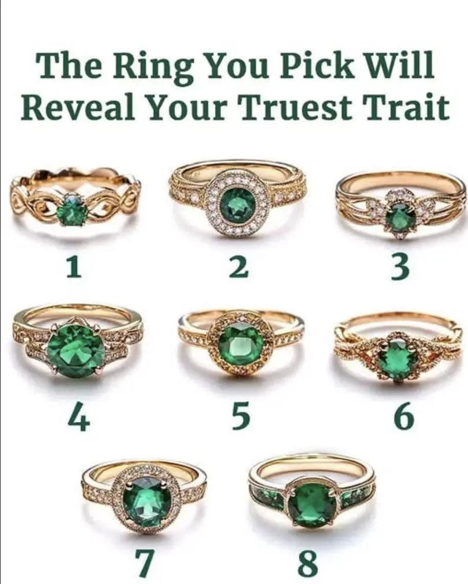 The ring you pick will reveal your truest trait