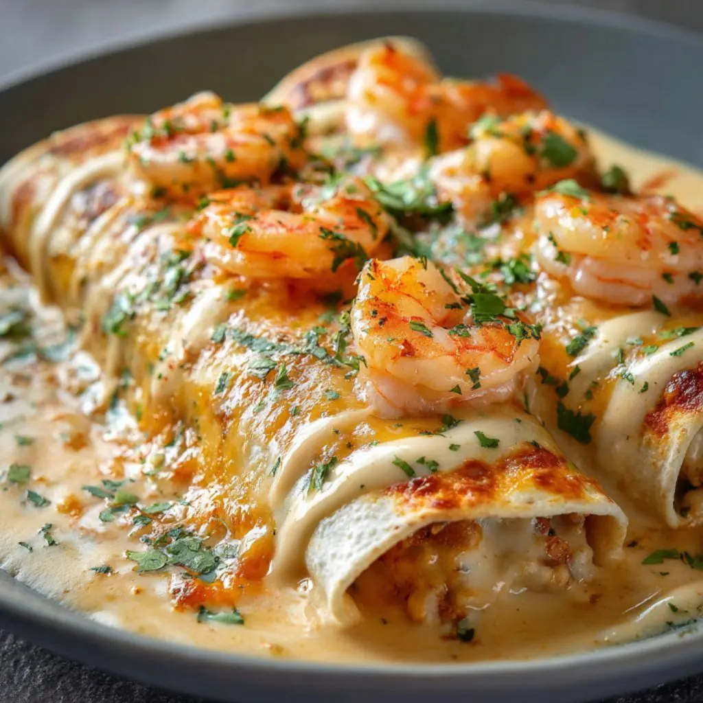 Creamy Shrimp Enchiladas