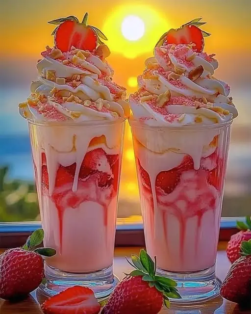 Strawberry Piña Colada Paradise Cake