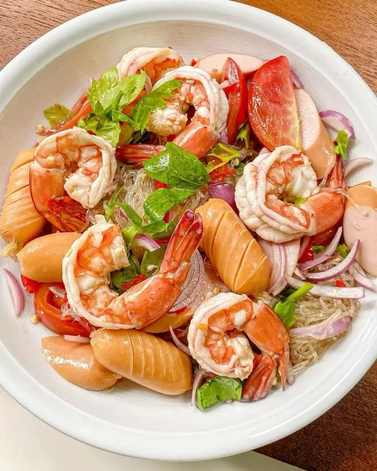 Thai Shrimp Glass Noodle Salad (Yum Woon Sen)