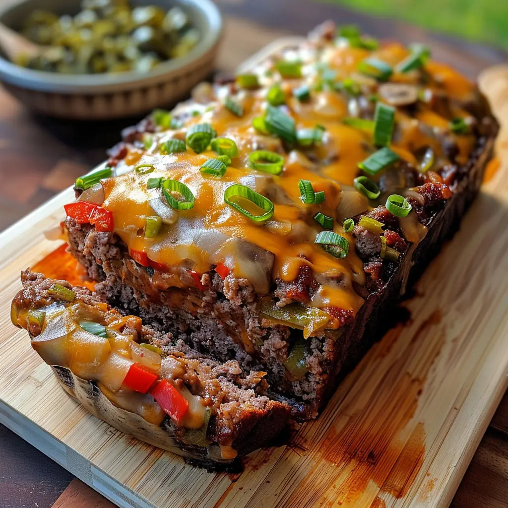 Philly Cheesesteak Meatloaf