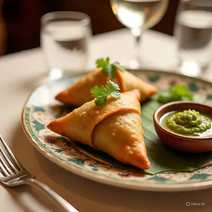 CRISPY CHICKEN SAMOSAS