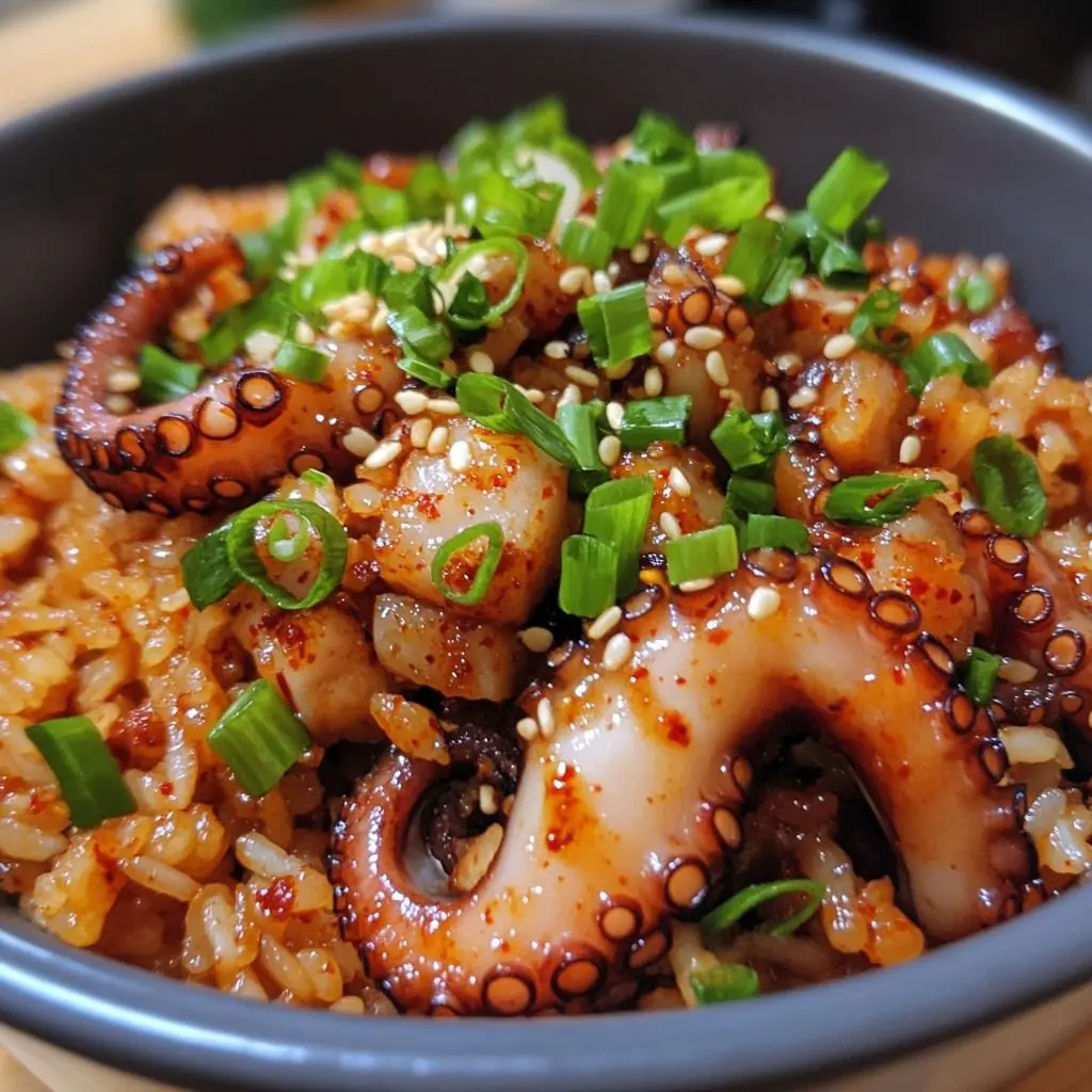 SPICY OCTOPUS RICE BOWL
