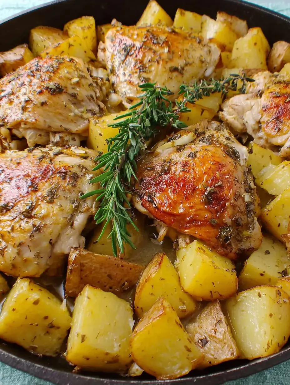 Rosemary Garlic Chicken with Potatoes