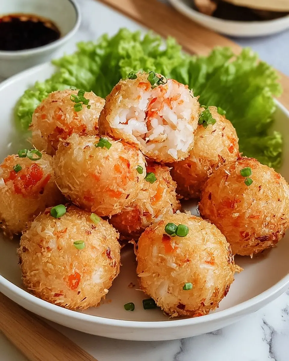 Crispy Shrimp Rice Balls