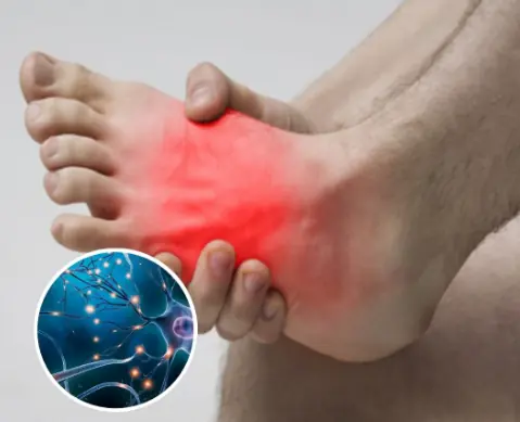 How to treat nerve pain in the foot, toes & legs