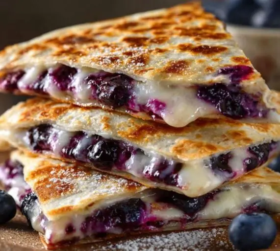 Blueberry Breakfast Quesadilla