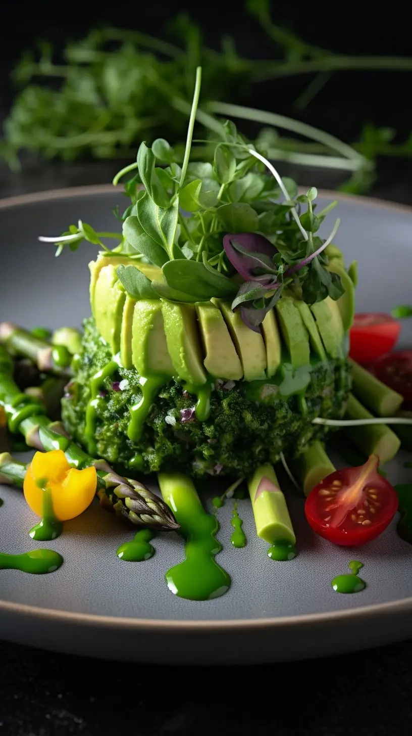 Avocado & Green Vegetable Tower