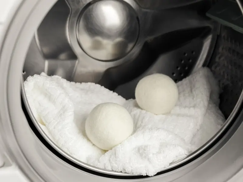 Put 3 balls in the washing machine: A little-known trick to help clothes dry faster