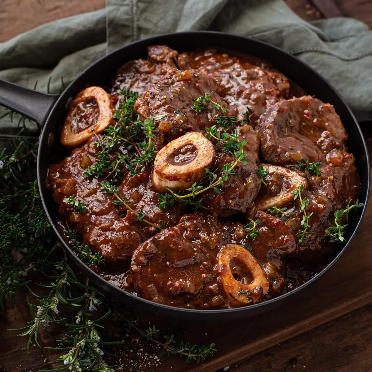 Slow-Braised Beef Shank (Osso Buco–Style)