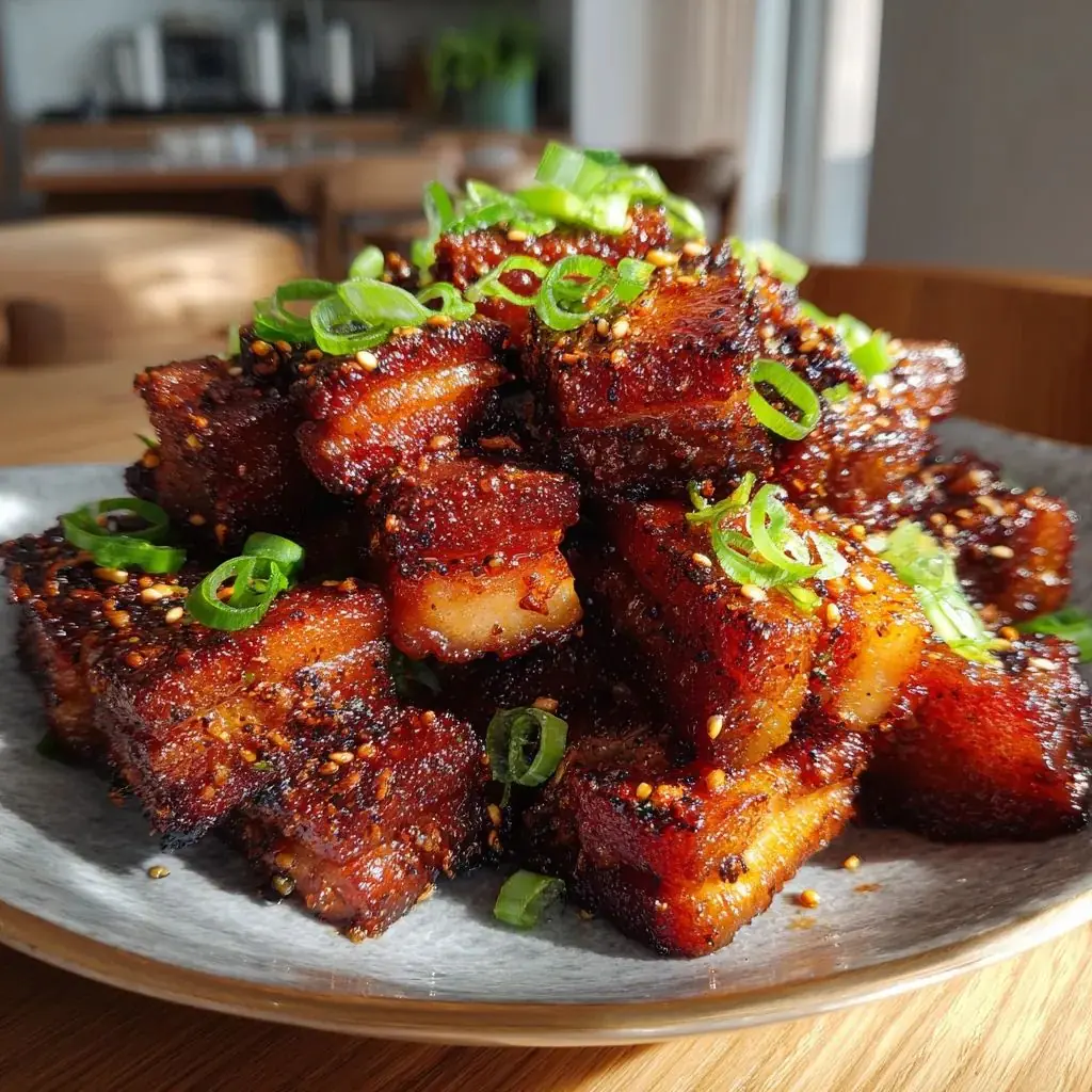 Crispy Spicy Glazed Pork Belly (Asian-Style)
