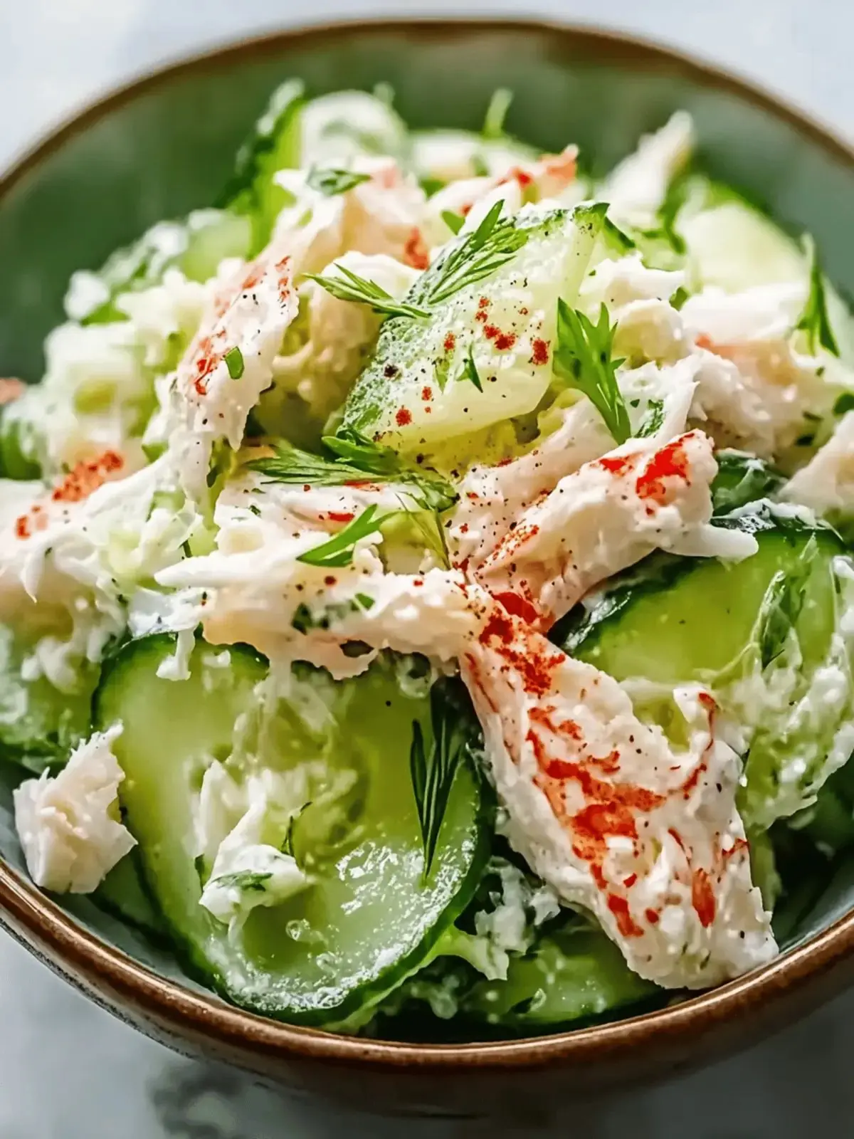 Creamy Shrimp Salad with Cucumber & Fresh Dill