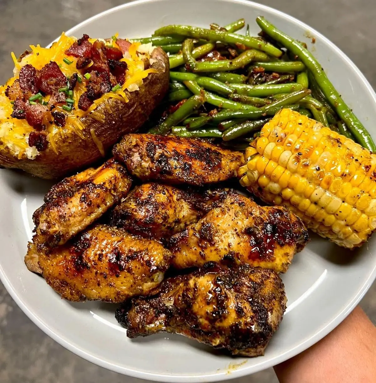 Grilled Chicken Dinner Plate