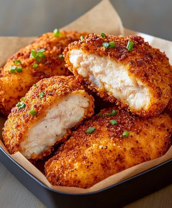 Crispy Breaded Chicken Cutlets