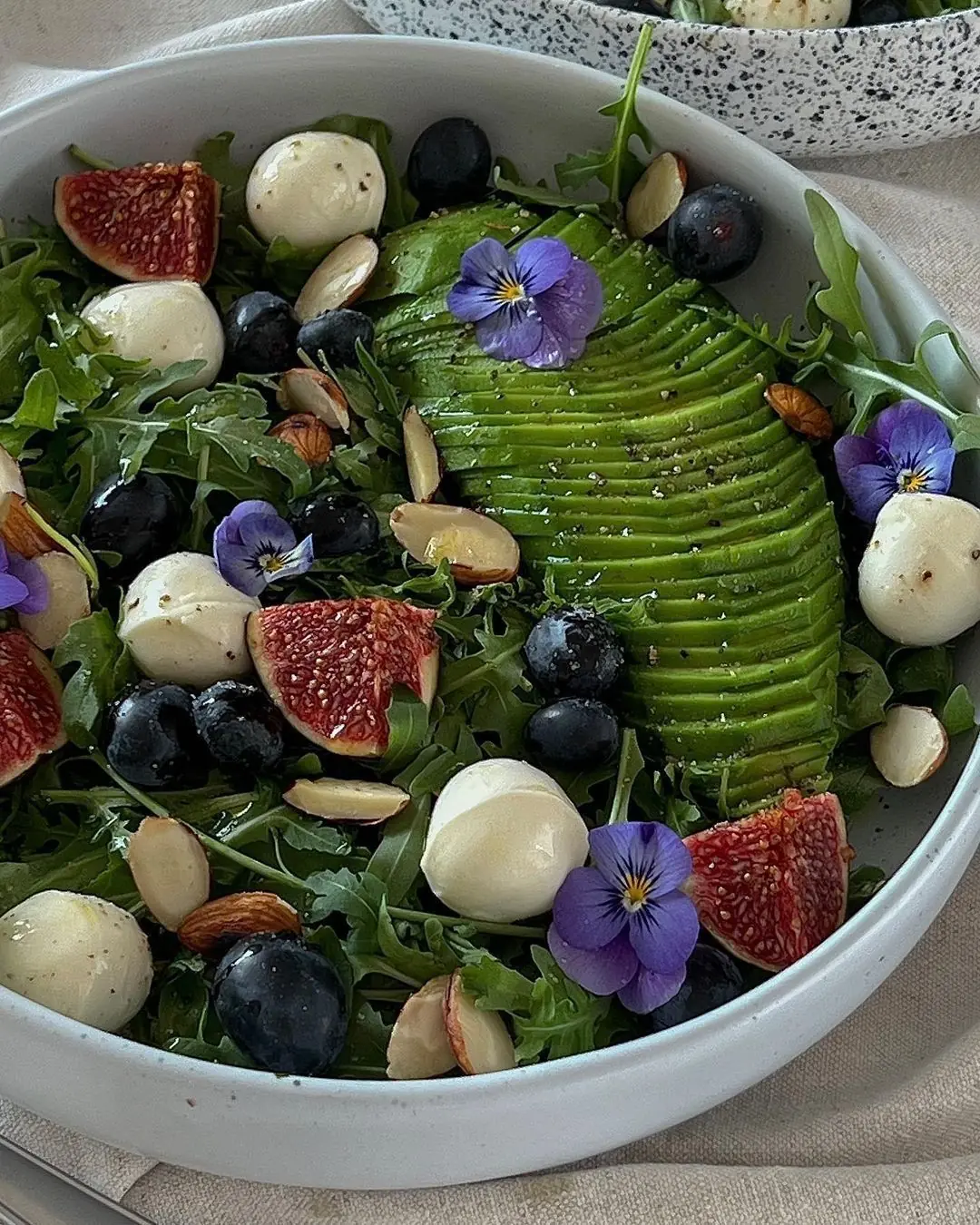 Avocado, Fig & Mozzarella Salad (Fresh Gourmet Salad)