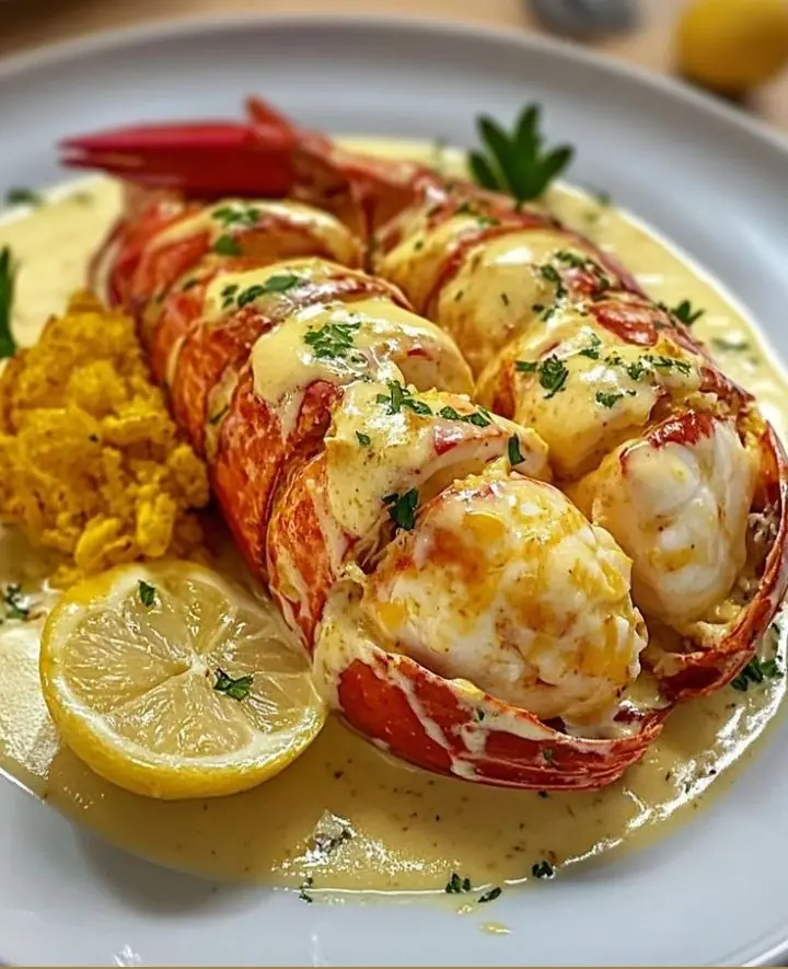 Gourmet Lobster Thermidor with Creamy Butter Sauce