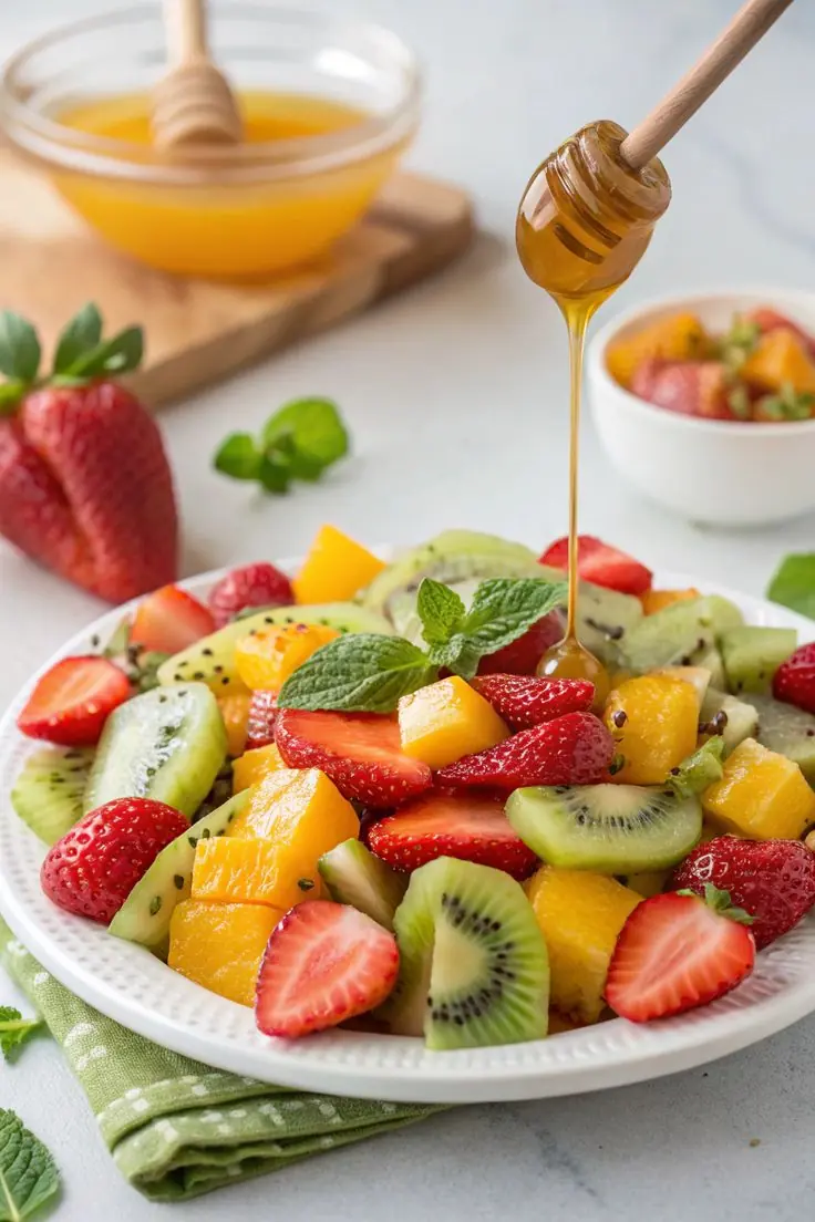 Honey Lime Winter Fruit Salad