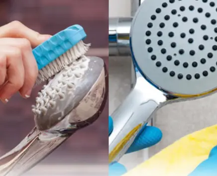 The shower head is easily clogged after long use. This way, the dirt will drain away by itself and replace it with a new one