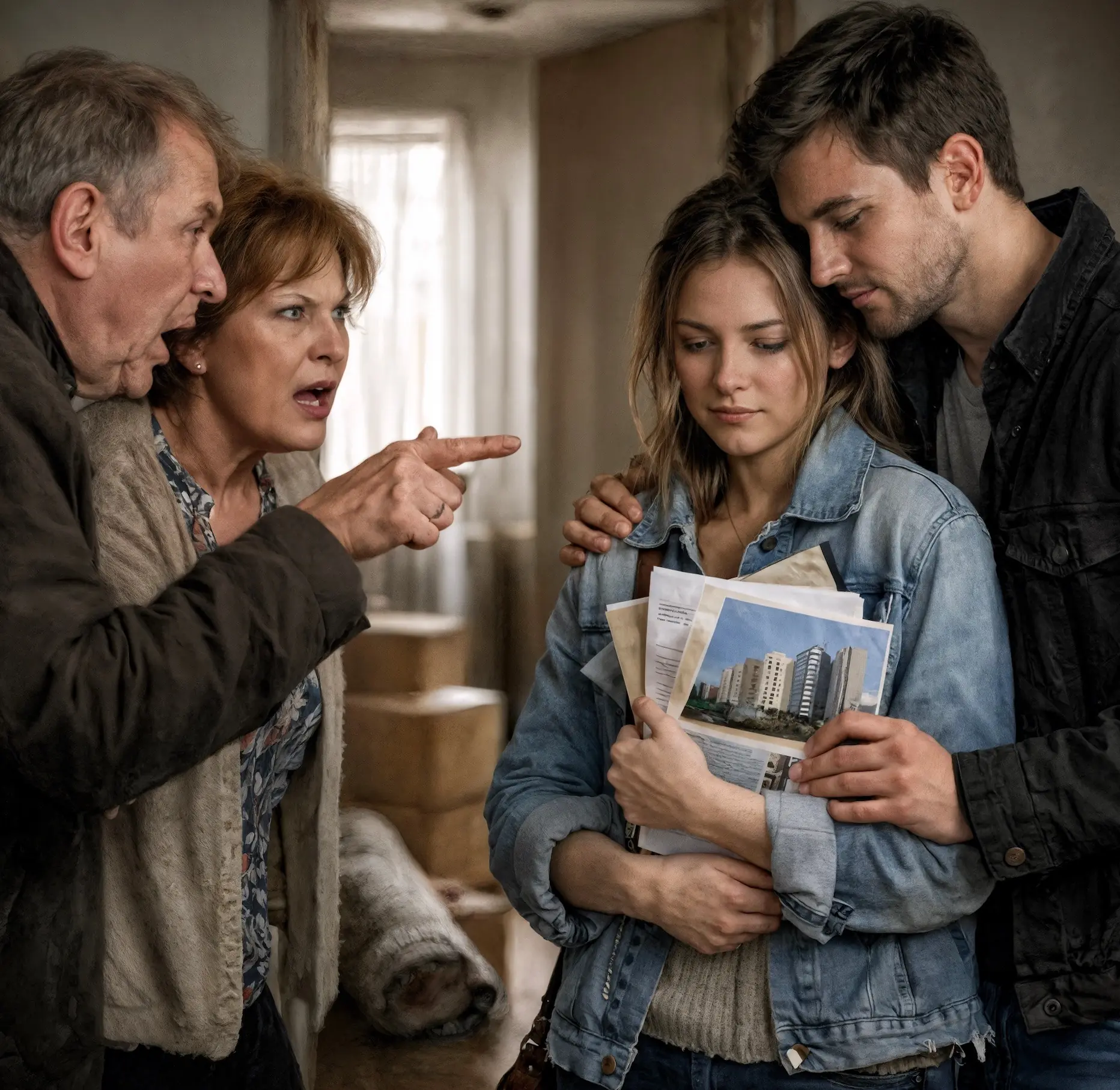 “How are you buying an apartment? After everything we’ve done for you! Traitors!” his parents-in-law raged