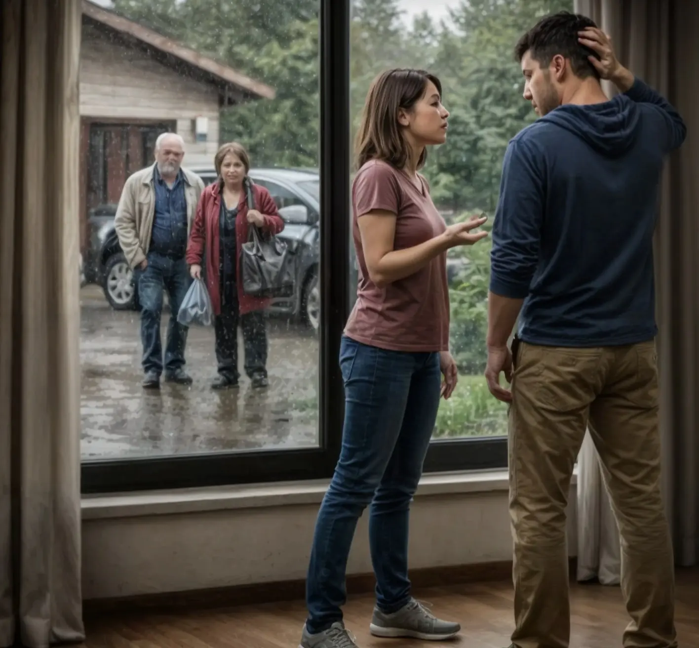 — “Igor, you promised me your parents wouldn’t set foot in our home again after the last scandal! So why are they coming here again?!”