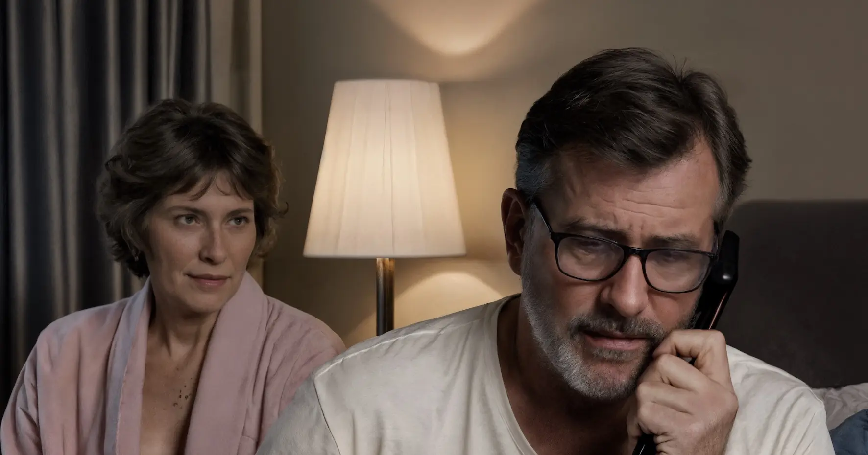 Waking up at night, the wife heard a quiet conversation in the kitchen—and when she crept closer, she realized her husband was talking to someone else