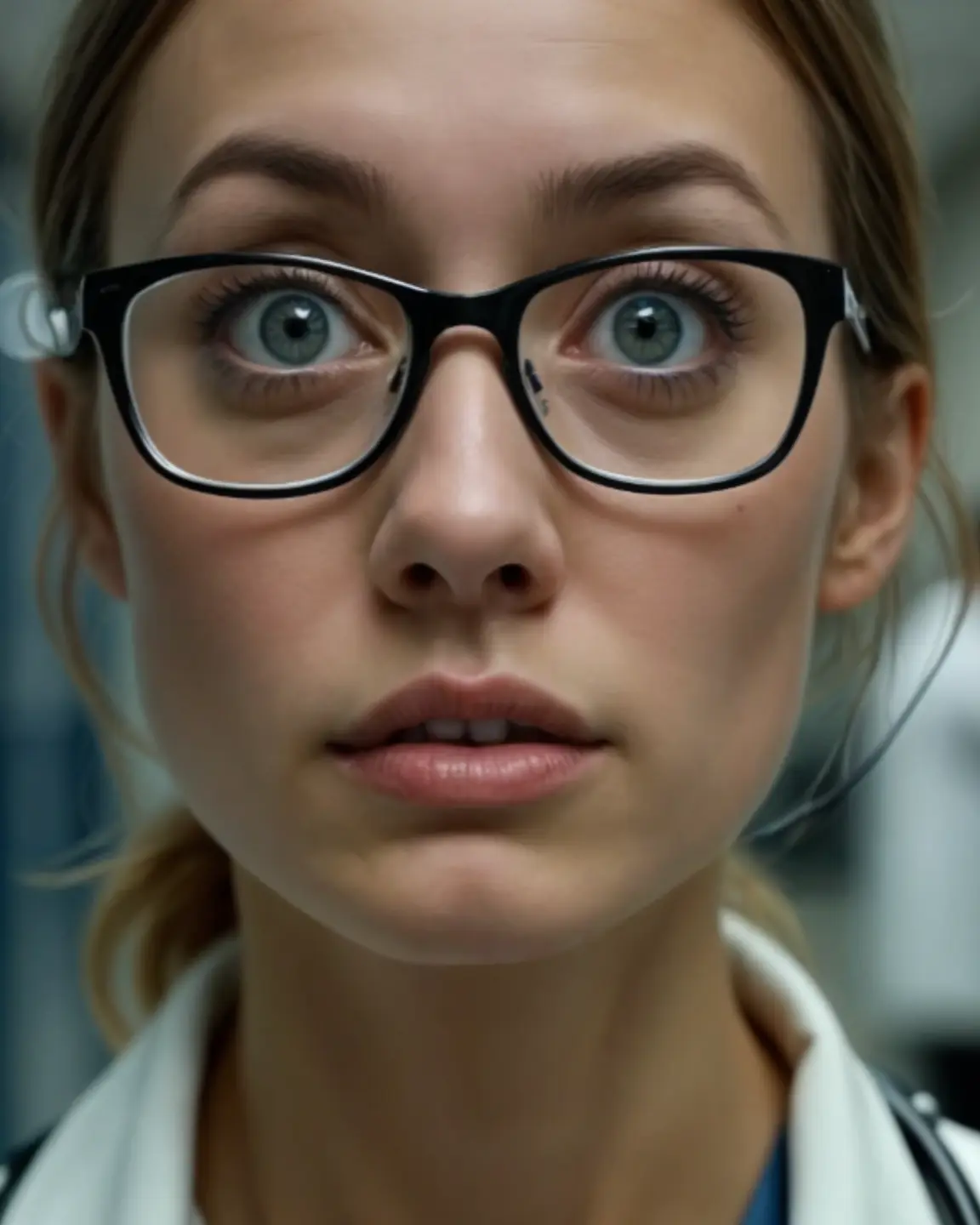 The doctor saw her husband—who had died several years ago—lying on the operating table