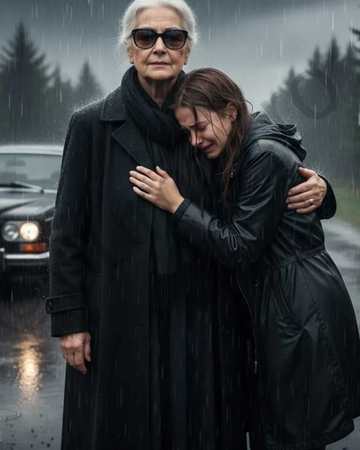 After an argument, my husband left me at a bus stop, with nothing but the rain to keep me company