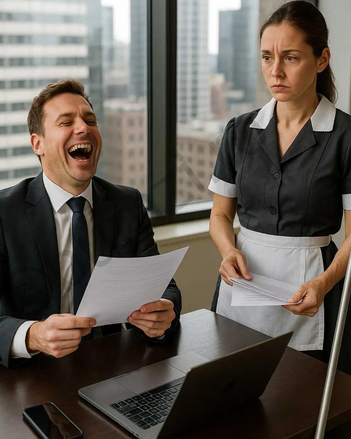 “If anyone here manages to translate this, I’ll give them my entire paycheck,” shouted Daniel Scott