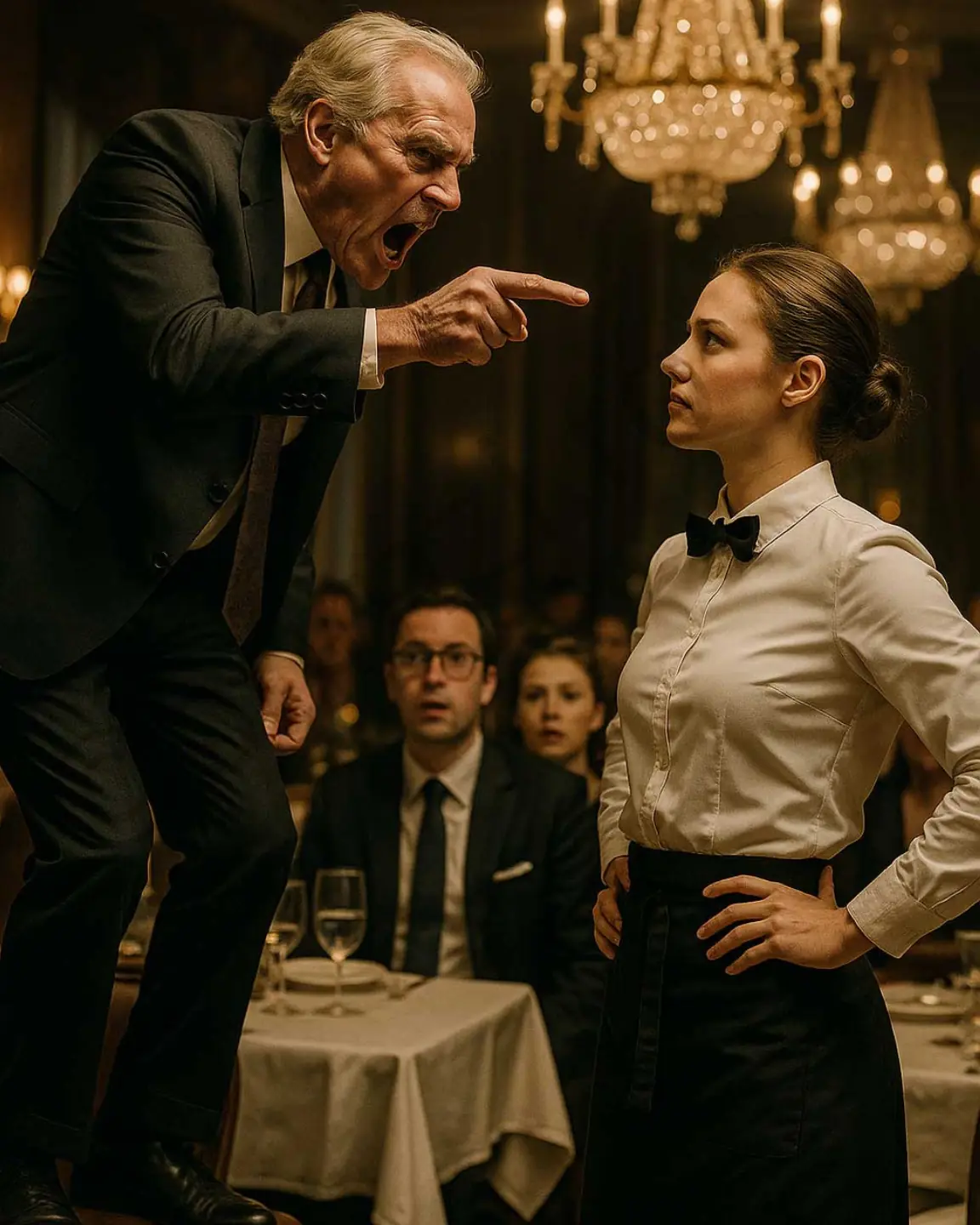 “Kneel and clean my shoes right now!”