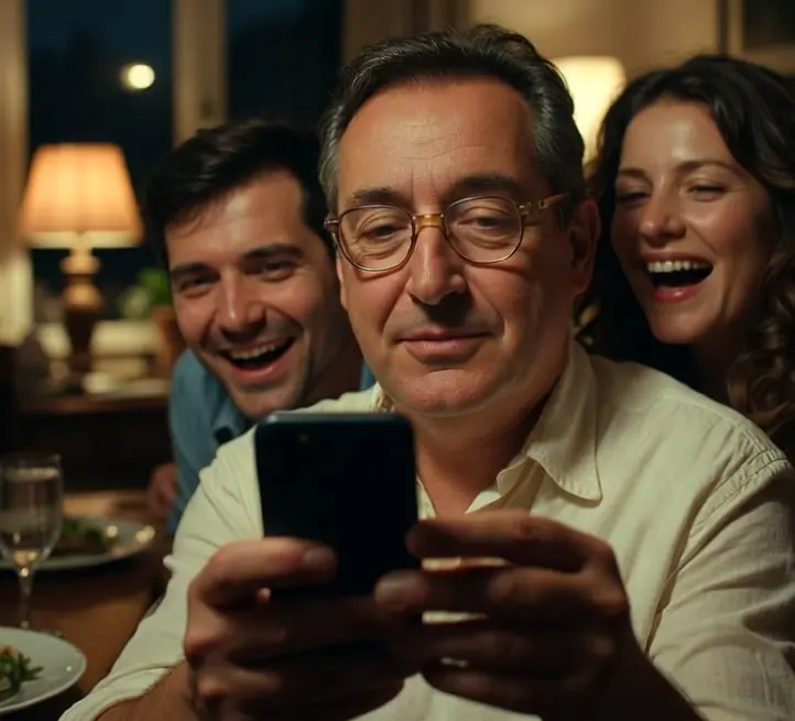 My dad tried to use social media for the first time and we could not stop laughing