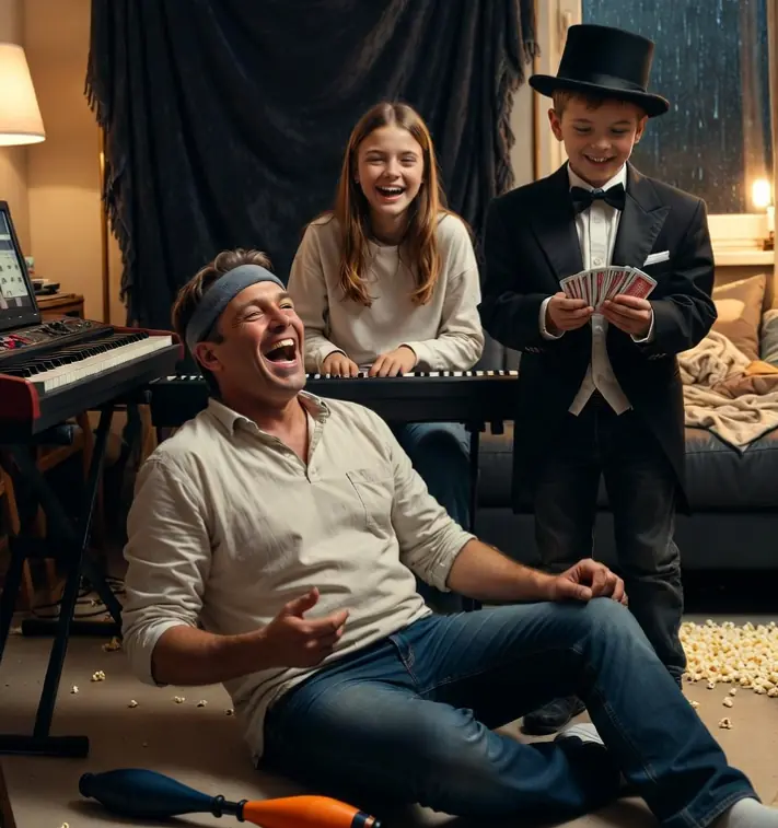 Our family talent show was a disaster and i have never felt happier