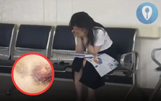 Despite the support from those around her, she remained quiet.