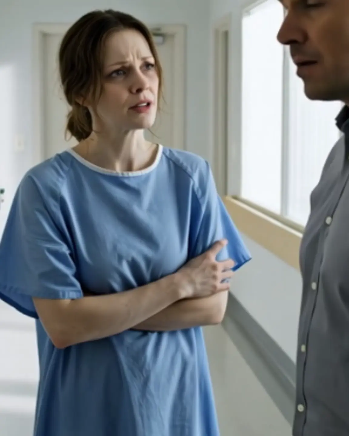 A weak woman forbade her husband from entering the hospital room. The doctor turned pale upon discovering the truth