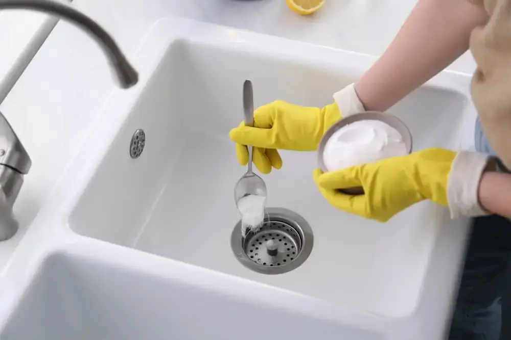 This simple solution can dissolve grease in your sink pipes, unclog drains and eliminate smells